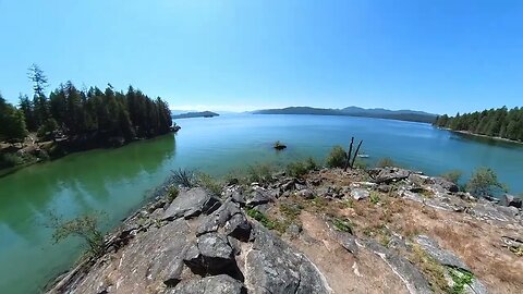 Running on Kalispell Island in Priest Lake, Idaho