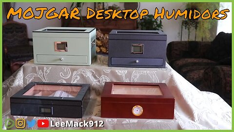 Mojgar Desktop Humidors | #leemack912 Product Review | #leemack912 (S09 E62)