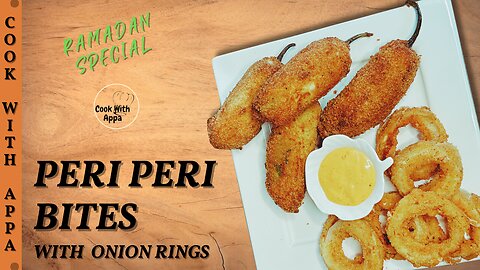 Peri Peri Bites with Onion Rings | Peri Bites Recipe | Crispy Onion Rings | Crispy Bites #peribites