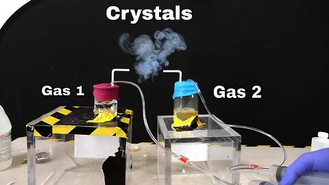 Making Smoke Crystals From Ammonia Gas and Hydrogen Chloride Gas