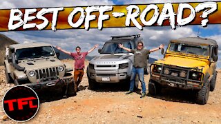 The Ultimate Off-Road Challenge - 2021 Land Rover Defender vs Classic Defender vs Jeep Gladiator!
