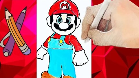 Drawing Mario From Scratch Timelapse
