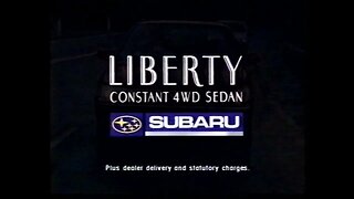 TVC - Subaru Liberty Constant 4WD Sedan (1990) Australia