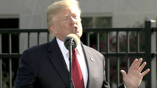 President Trump And 1st Lady Participate At Pentagon 9/11 Ceremony