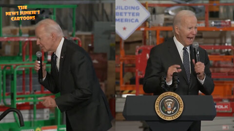 Biden's gibberish, full of nonsense and yelling, teleprompter reading.