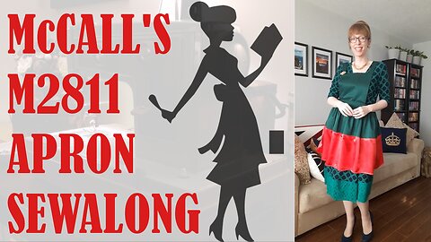 💟💖 McCALL'S M2811 HOLIDAY APRON SEWALONG 💖💟| BUDGETSEW | VLOGMAS DAY 17 #fridaysews #sewing #vlogmas