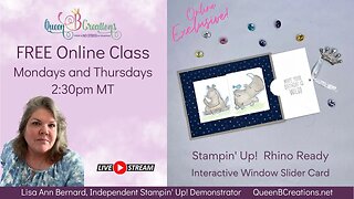 Stampin' Up! - Rhino Ready - Sliding Window Card