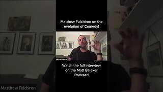Matt Fulchiron on the Evolution of Standup Comedy #shorts