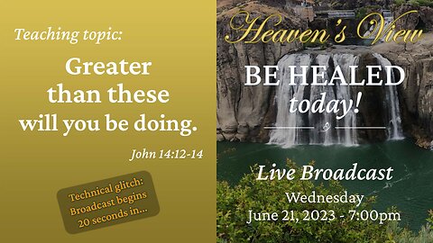 Yahweh's MIRACULOUS INSTANT HEALING Live Broadcast! - June 21st, 2023