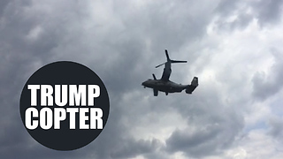 Huge US military aircraft hover over London park as Trump visit gets underway