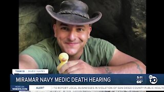 Hearing for Navy medic charged in connection with death of fellow medic