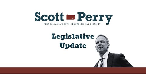 Honoring Our Police & Protecting Taxpayers - Rep. Perry's Legislative Update, Week of May 13, 2024