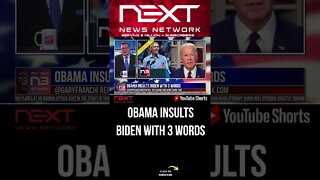 Obama Insults Biden with 3 Words #shorts