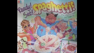 Ready! Set! Spaghetti Board Game (1989, Milton Bradley) Review