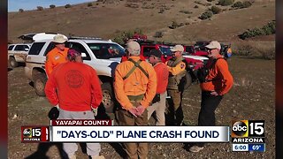 Plane wreckage, body found in rural eastern Yavapai County