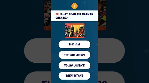 🦇 QUIZ_BATMAN: What team did Batman create? #batman #quiz #shorts