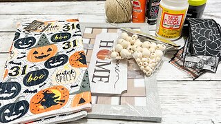 Super Cute Halloween Decor || Using A Dollar Tree Towel [ Just 1 Easy DIY ]