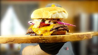 4K Smash Burger 🍔 How to make a SmashBurger | Burger Iron USA Sasquash Burger Smasher