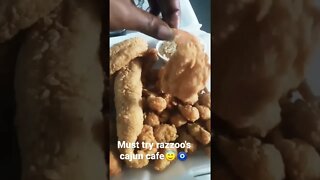 must try fried crawfish😇🧿razzoo's cajun cafe🧿