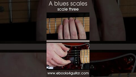 The A minor pentatonic blues scales, guitar practice short 3