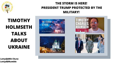 TIMOTHY HOLMSETH'S UPDATE ABOUT UKRAINE, THE STORM IS HERE AND WHO IS PROTECTING PRESIDENT TRUMP?