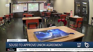 SD Unified set to approve teachers union agreement