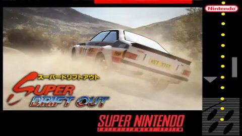 UNRELEASED PROTOTYPE: Super Drift Out for the SNES - Gameplay Sample / Fun Racing Game