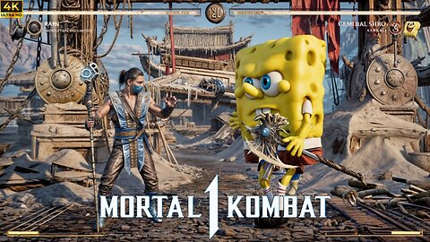 Spongebob gets his revenge on Rain in Mortal Kombat 1