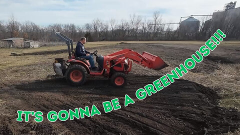 Building the Greenhouse Pad and Fixing the Hay Field