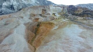Yellowstone National Park Mammoth Hot Springs Terraces