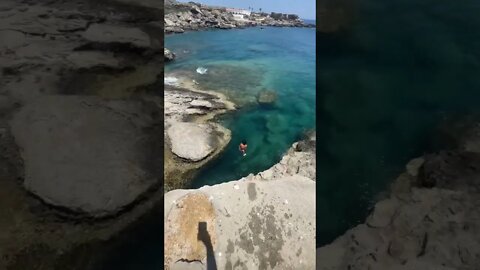 I found Best Spot in Greece for Cliff Jumping