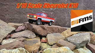 1/18 Scale Chevrolet K10 By FMS Review and Test Run on the new course