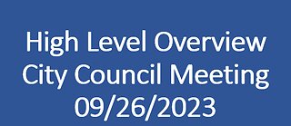 Blair City Council Meeting 09/26/2023
