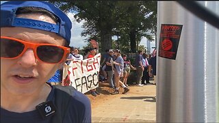 Antifa & Black Dudes For Trump Square Off In ATL