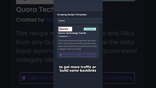 Scrape Quora, AppSumo & Job Sites in One-Click with Hexomatic!