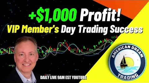 Navigating Profit Potential - VIP Member's +$1,000 Day Trading Success In The Stock Market