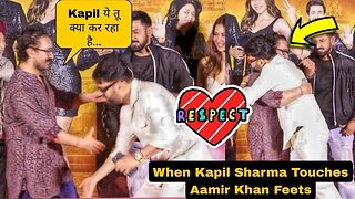 Kapil Sharma Touching Aamir Khan FEET and then Showing Huge Respect for him