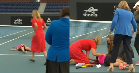 Video: Young Tennis Player Collapses During Press Conference in Frightening Scene