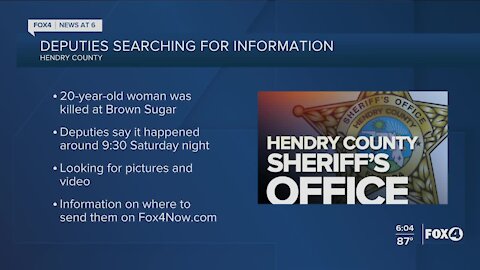 Hendry County Sheriff's Office asking for public's help with Brown Sugar Festival shooting