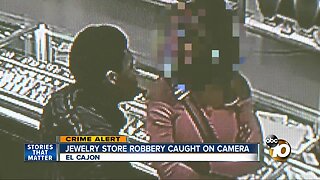 Jewelry store robbery caught on camera