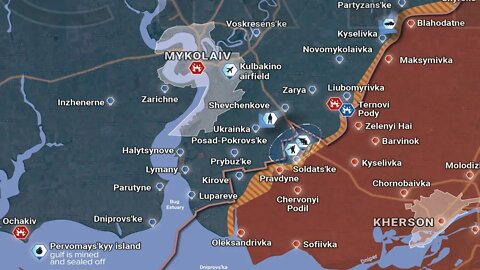 Ukrainian War Rybar Update: Battle in the Nikolaev-Berislav direction as of 7pm October 17, 2022