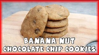 Banana Nut Chocolate Chip Cookies 🍌🍪