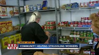 Food bank opens for service employees impacted by red tide