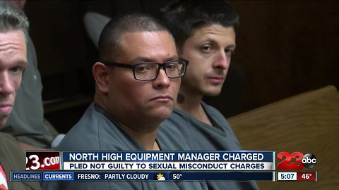 North High equipment manager pleads not guilty to multiple sexual misconduct charges