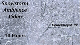 10-Hour Winter Sleep: Snowfall Ambience