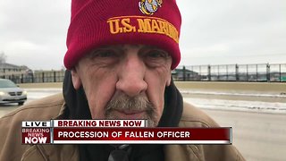 Local citizen comes out in support of fallen officer, "it's not right"