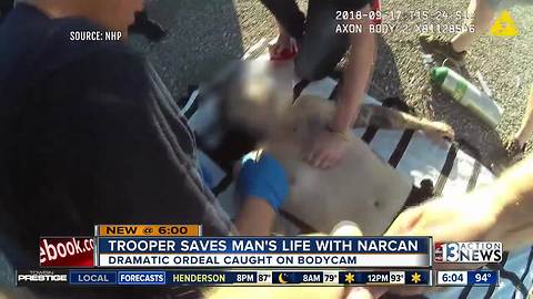 "Right place, right time": Nevada trooper describes agencies first use of Narcan