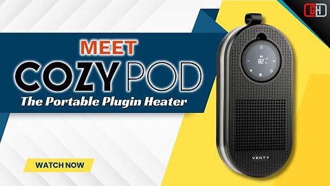 CozyPod Portable Plugin Heater By Venty