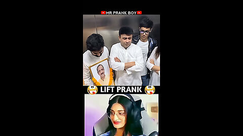 Lift Prank🤗Cute GirlGhost PrankEDMiss End RJ NAVED LIFT PRANK ON #prank #shortvideo#funny#comedy#yt