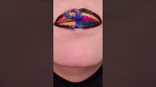 Lip Makeup Tutorial Lip Art Glitter #makeup #shorts #short #viral #shortvideo #lipswatches #grwm